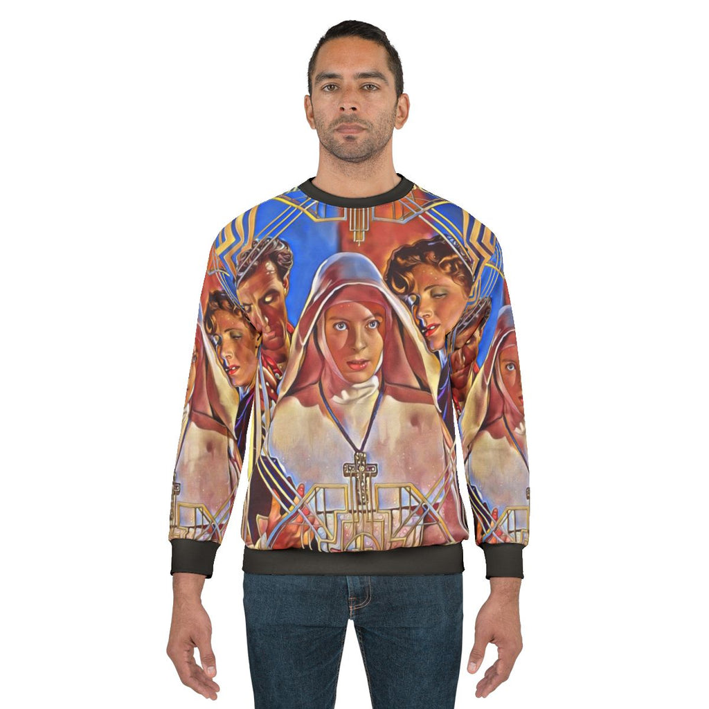Noir Narcissus Sweatshirt - Black Sweatshirt with Narcissus Movie Graphic