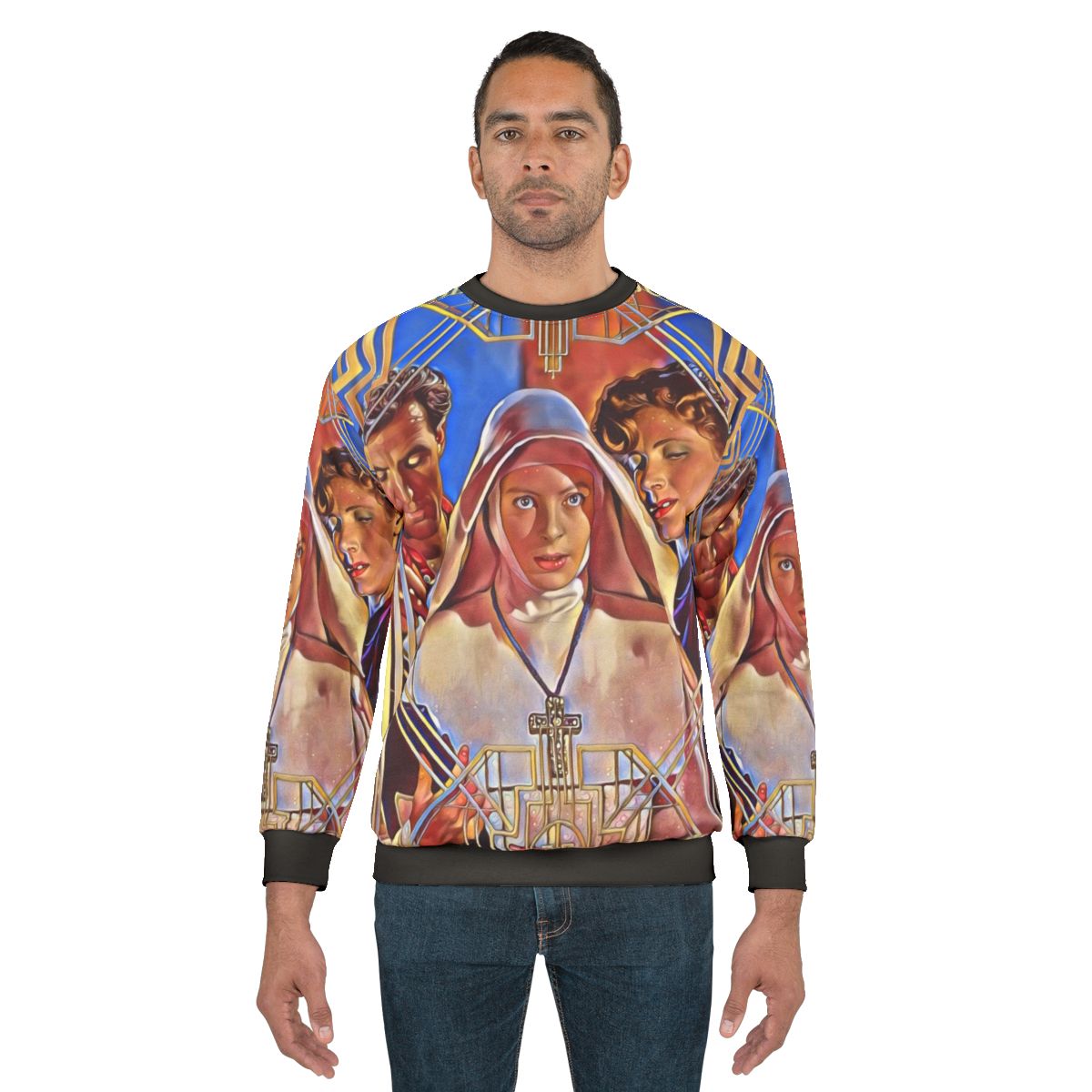 Noir Narcissus Sweatshirt - Black Sweatshirt with Narcissus Movie Graphic