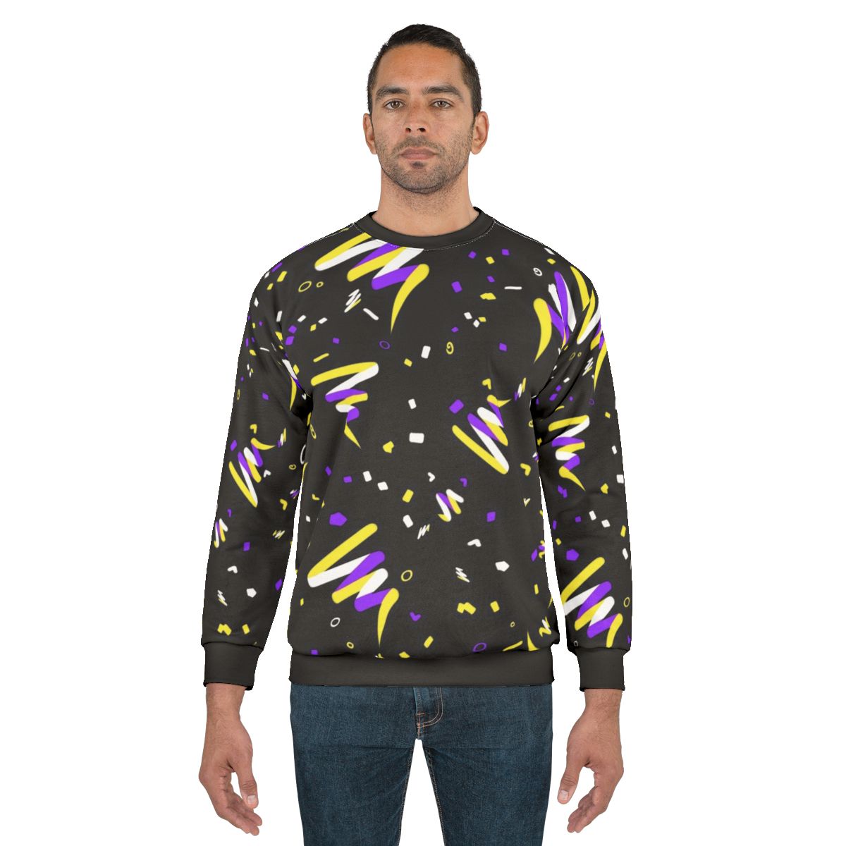 Nonbinary Pride Arcade Carpet Sweatshirt