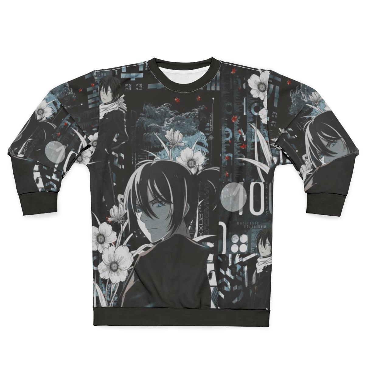 Noragami 5 anime sweatshirt with Yato, Yukine, and Hiyori design