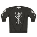 Nordic Wolf Sweatshirt - Norse Mythology Inspired Graphic Pullover