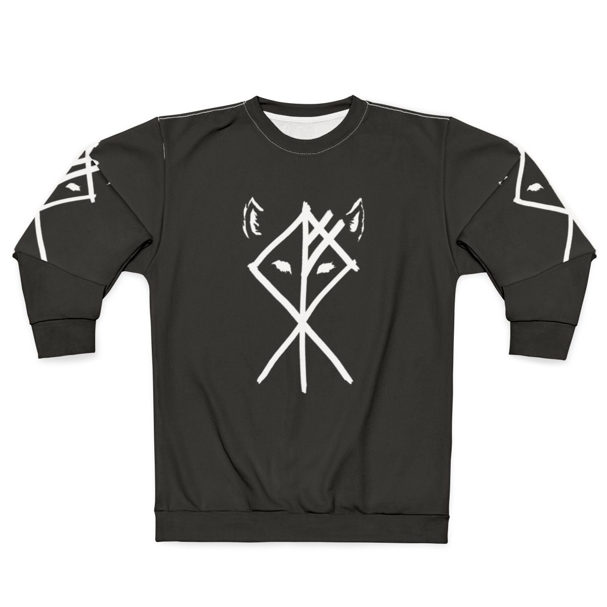 Nordic Wolf Sweatshirt - Norse Mythology Inspired Graphic Pullover