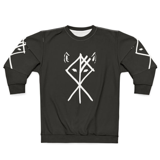 Nordic Wolf Sweatshirt - Norse Mythology Inspired Graphic Pullover