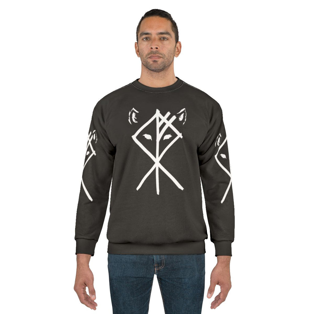 Nordic Wolf Sweatshirt - Norse Mythology Inspired Graphic Pullover