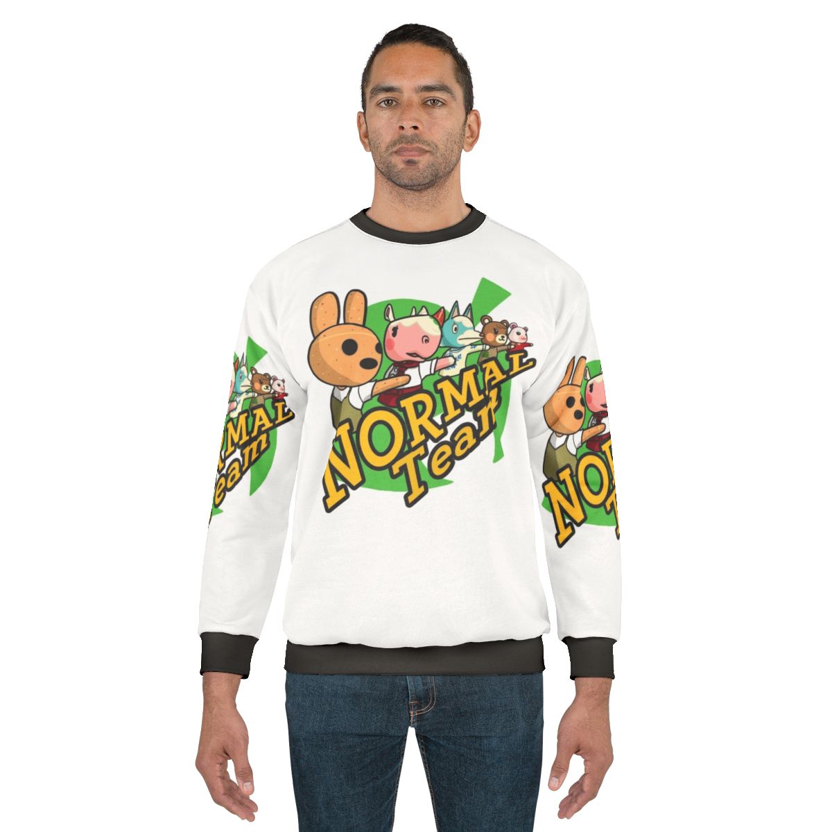 Animal Crossing Themed Sweatshirt with Cute Nintendo Villagers