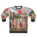North Korean Propaganda Sweatshirt with Colorful Design
