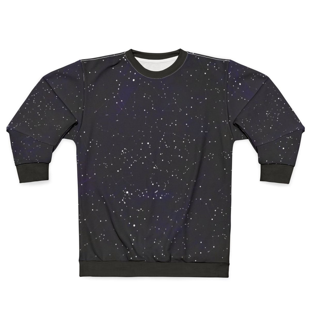 Northern Hemisphere Constellations Sweatshirt with Celestial Graphic Design