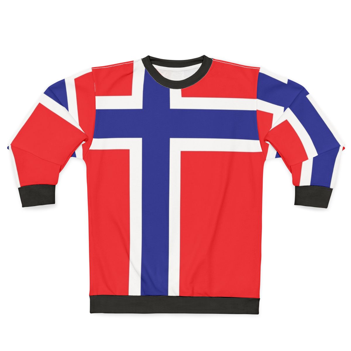 Norway Flag Sweatshirt with Flag Design