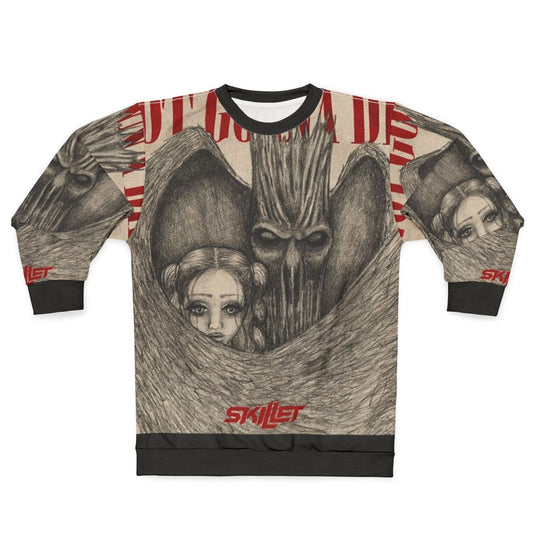 Skillet band logo sweatshirt with "Not Gonna Die" and "Rise" design