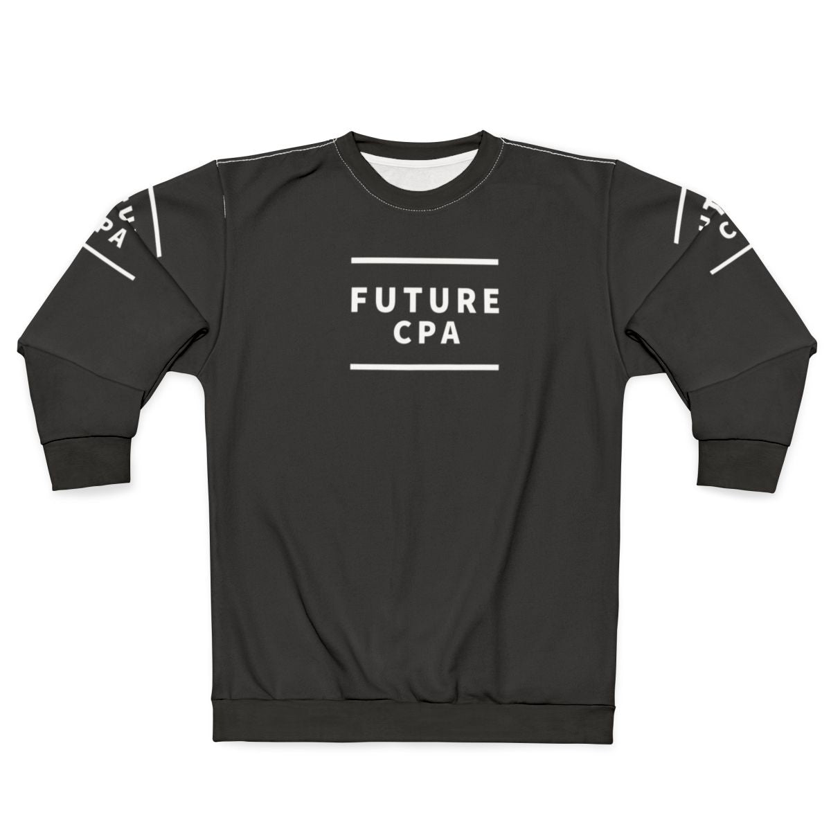 Note the future CPA sweatshirt for aspiring accountants and bookkeepers