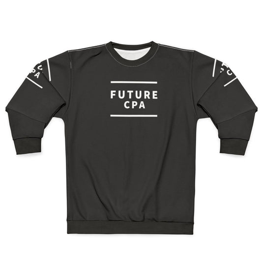 Note the future CPA sweatshirt for aspiring accountants and bookkeepers