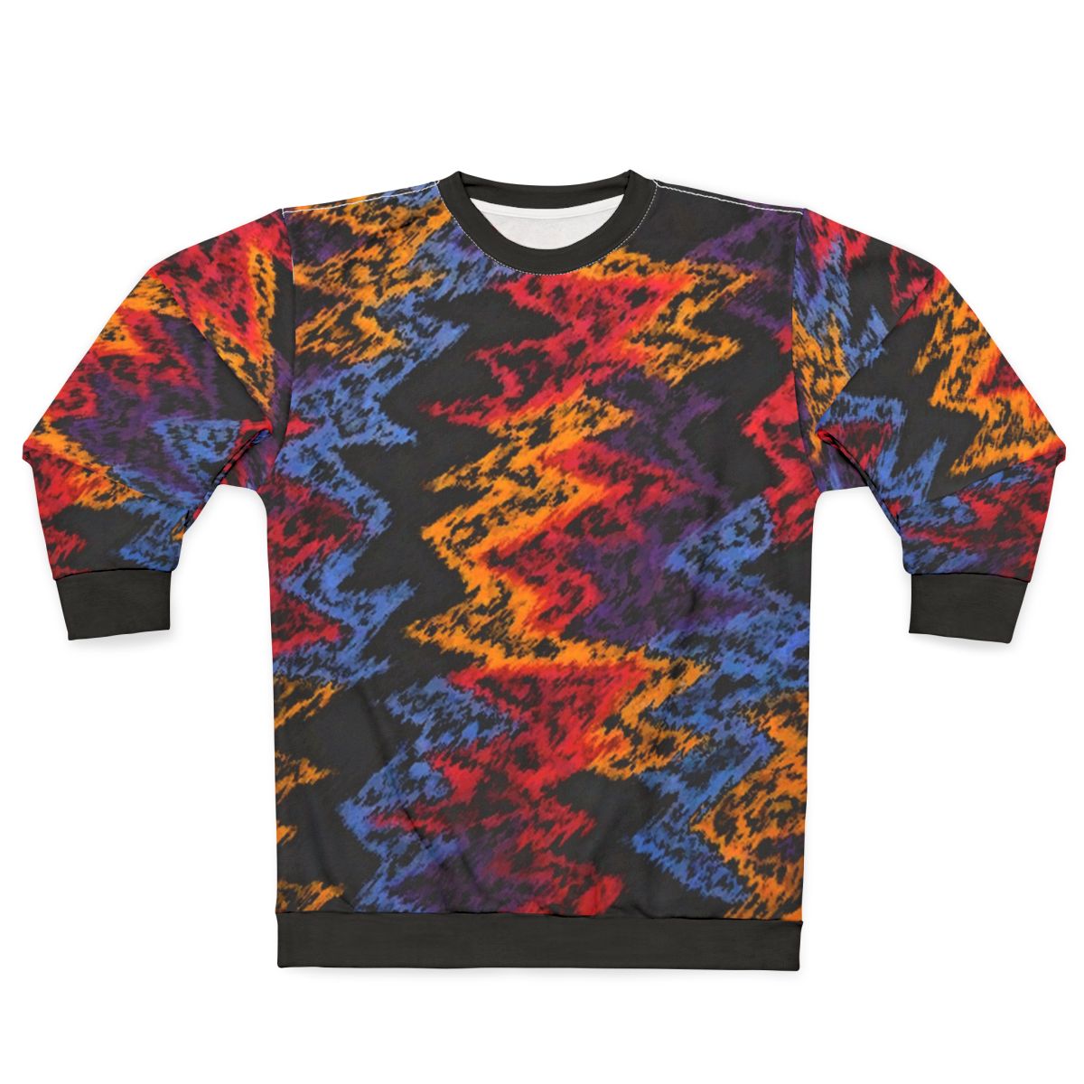 Retro pattern basketball sweatshirt