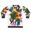 Cozy November Sweatshirt with nature inspired organic design