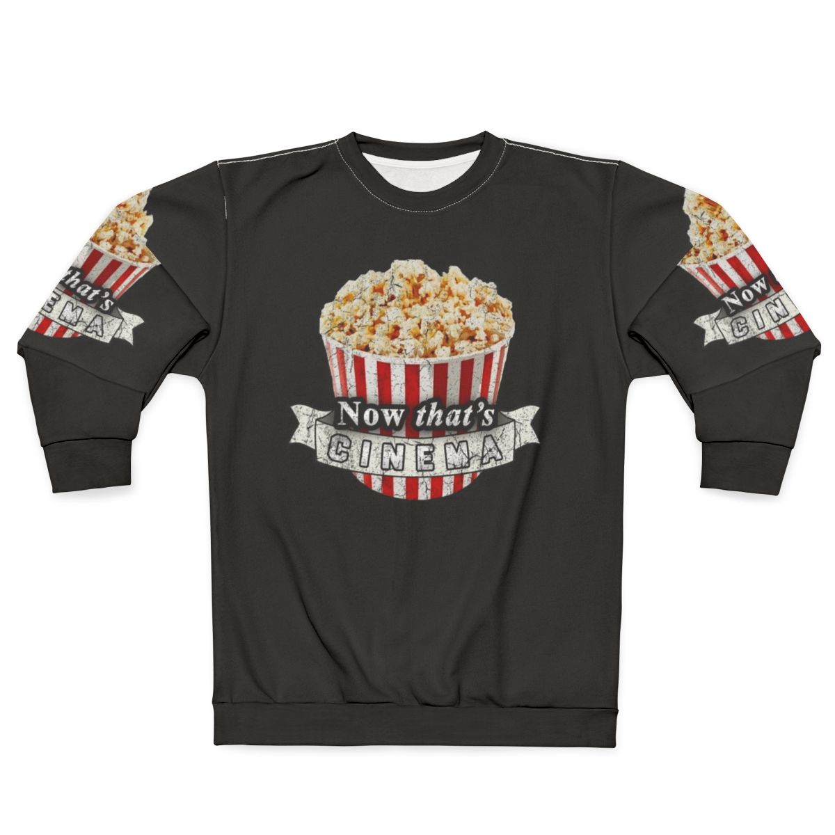 Cinema sweatshirt with movie-inspired design