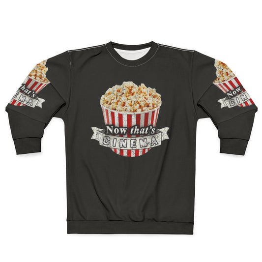 Cinema sweatshirt with movie-inspired design