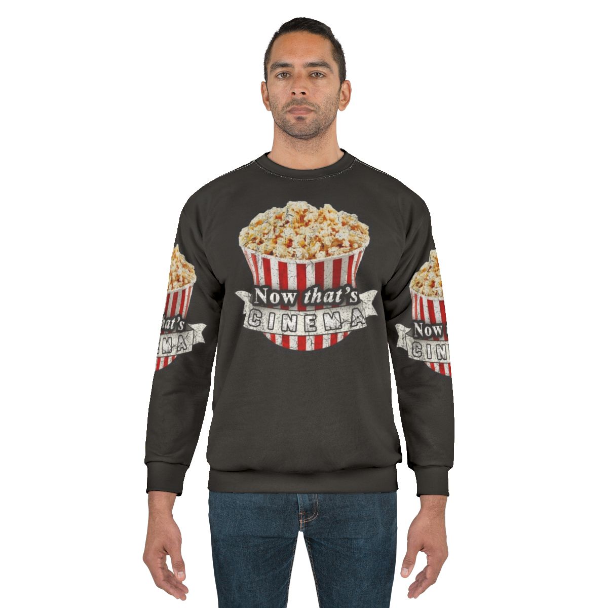 Cinema sweatshirt with movie-inspired design
