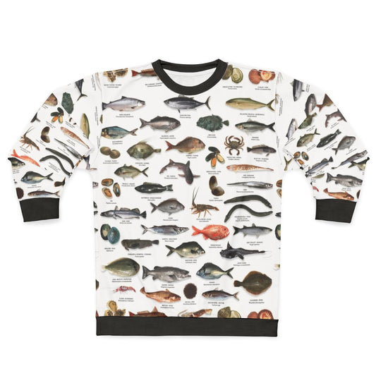 New Zealand Fish Species Sweatshirt