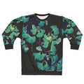 Ginkgo tree floral design black sweatshirt