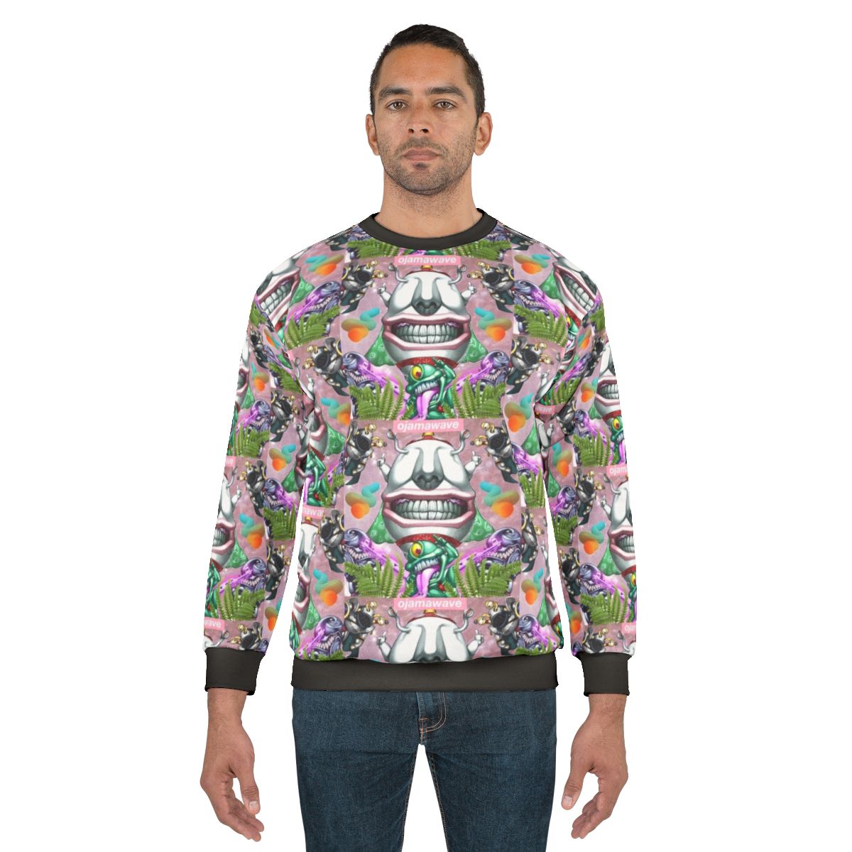 Yugioh Aesthetic Vaporwave Sad Ojama Sweatshirt
