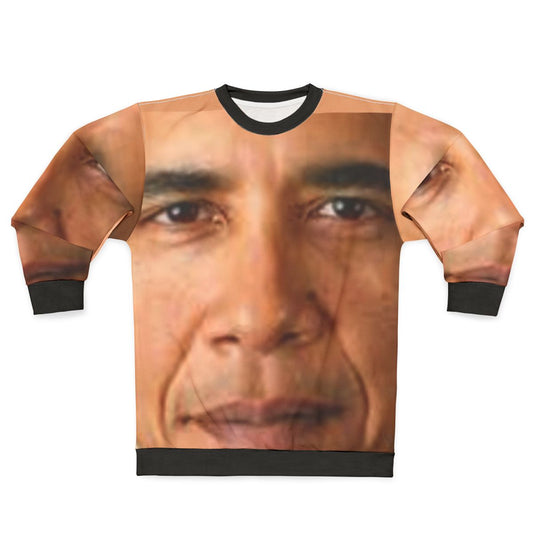 Trendy Obama Face Sweatshirt