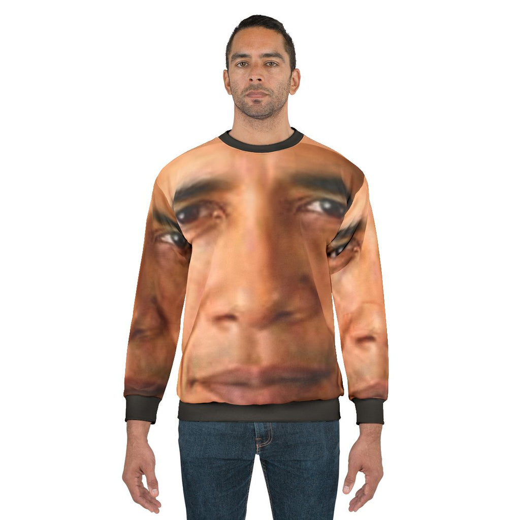 Trendy Obama Face Sweatshirt