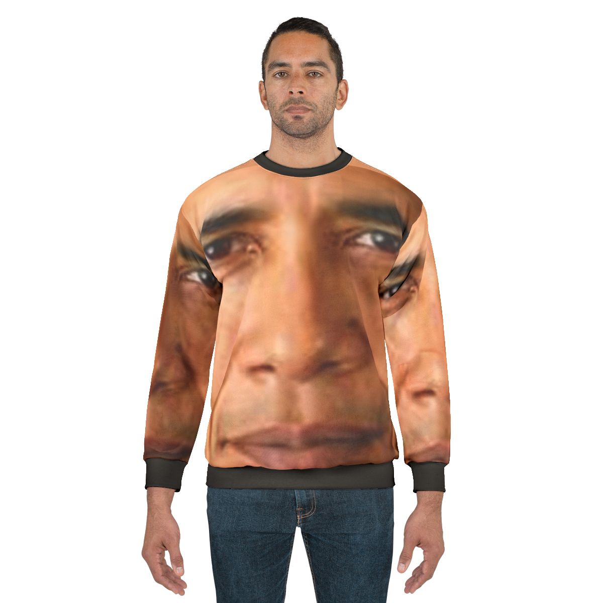 Trendy Obama Face Sweatshirt