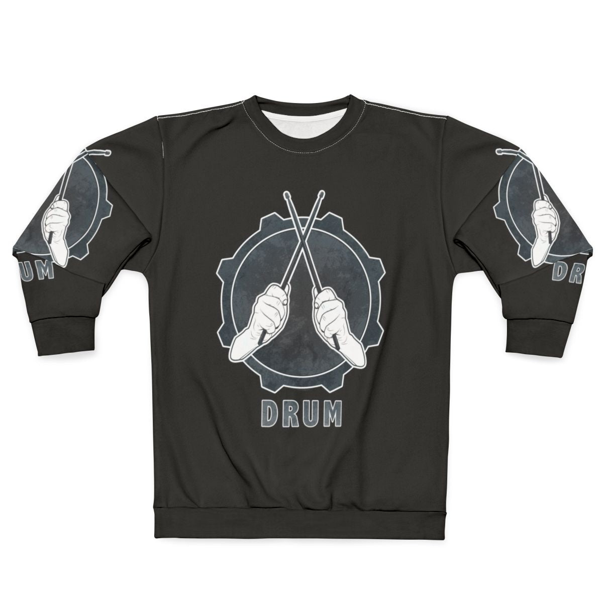 Drummer Sweatshirt with Occupations Design