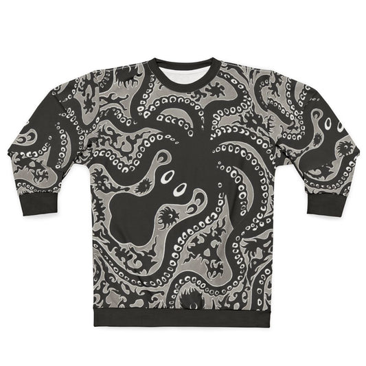 Minoan Octopus Sweatshirt with Tentacles Design
