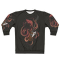 Octopus playing an electric guitar on a sweatshirt