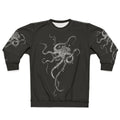 Octopus-themed black and white sweatshirt