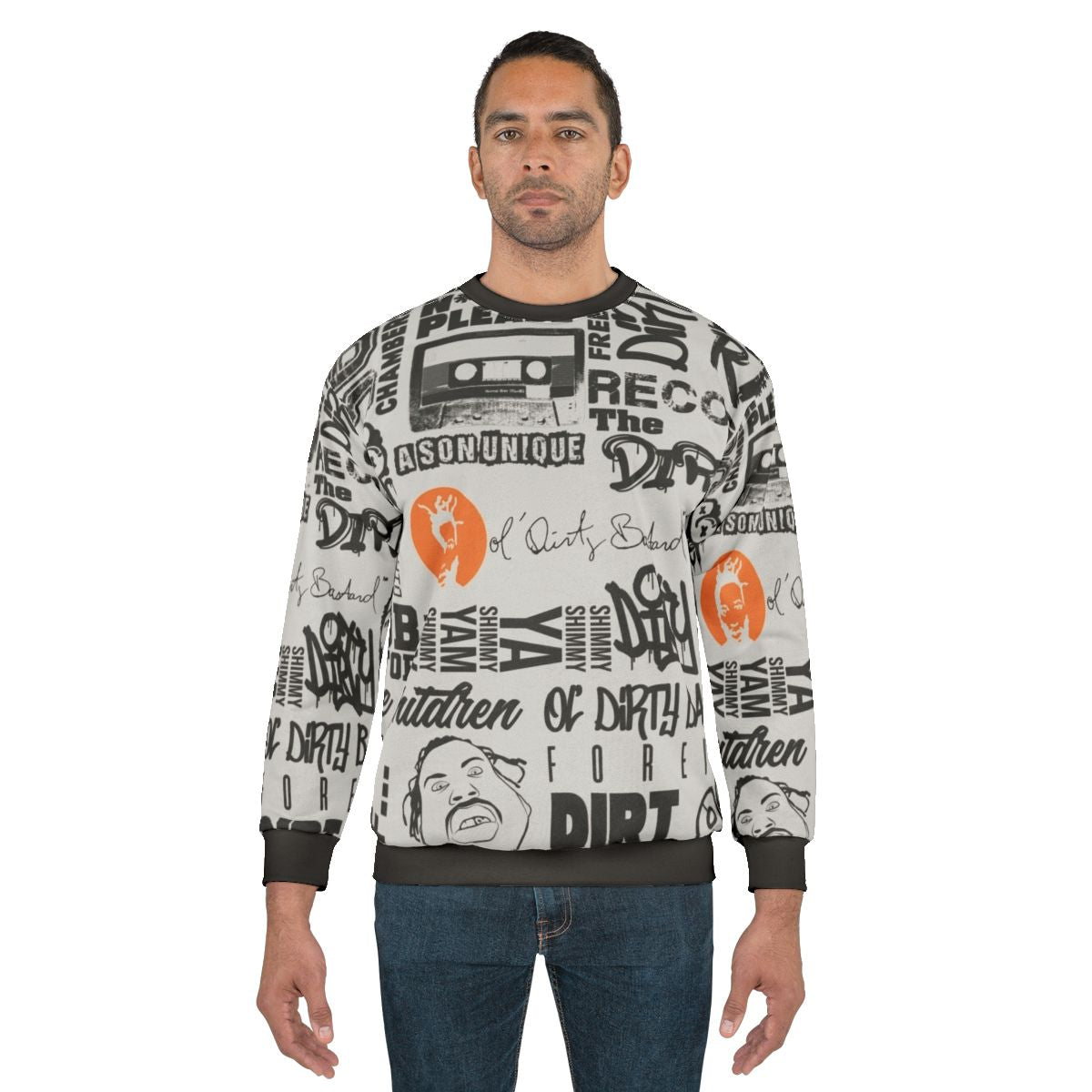 ODB Word Cloud Quotes Sweatshirt for Hip Hop and Rap Music Enthusiasts