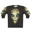 Odd, bizarre extraterrestrial-themed sweatshirt
