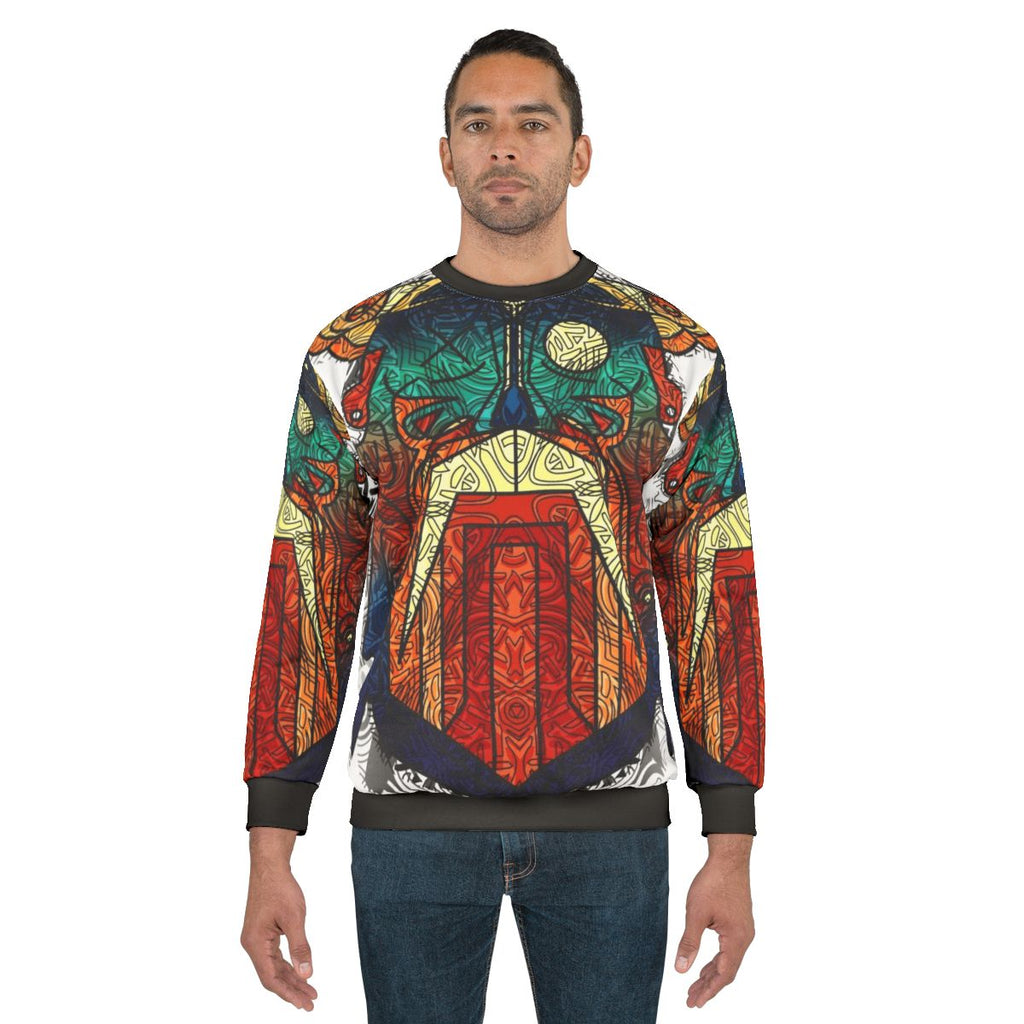 Odin Wodan Geometric Nordic Mythology Sweatshirt
