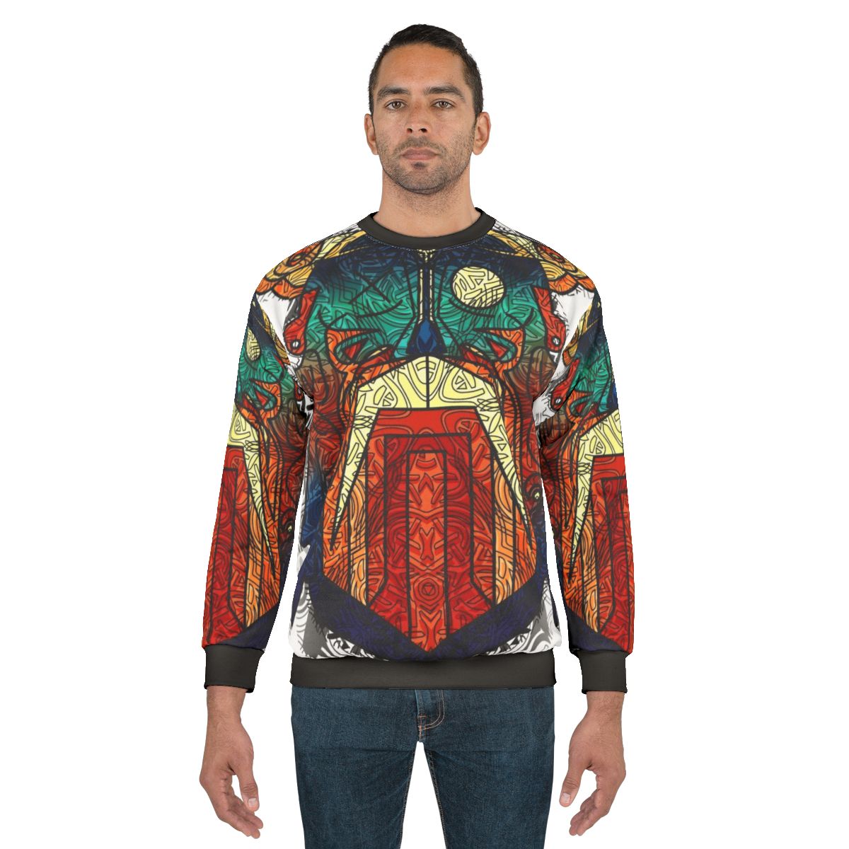 Odin Wodan Geometric Nordic Mythology Sweatshirt