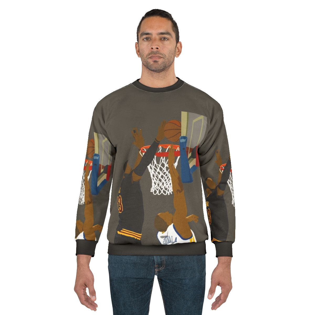 Blocked By James Basketball Sweatshirt