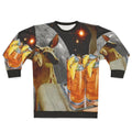 Retro oh deer sweatshirt featuring a trippy animal design in a pop art style