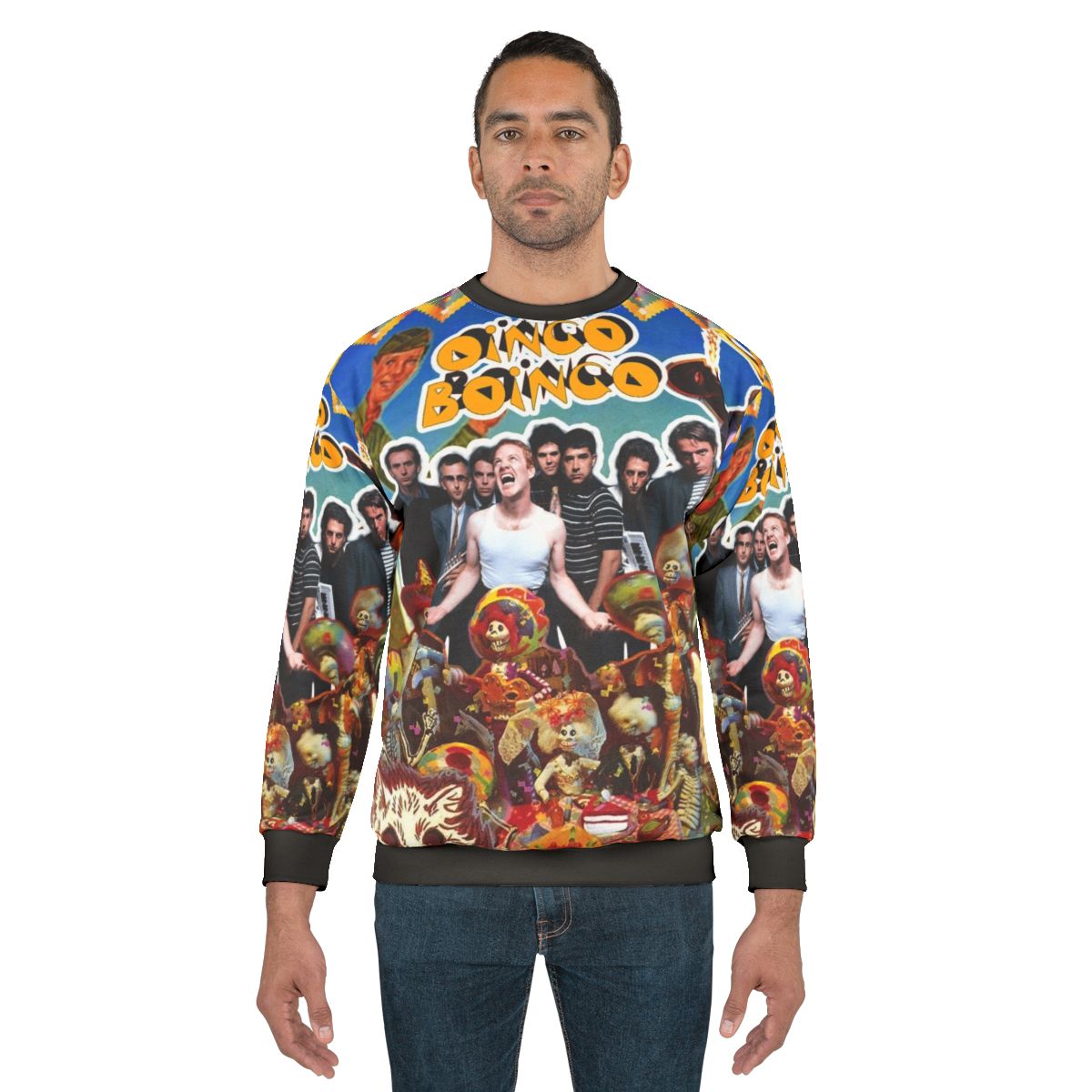 Oingo Boingo Sweatshirt featuring the iconic 80s new wave band's logo
