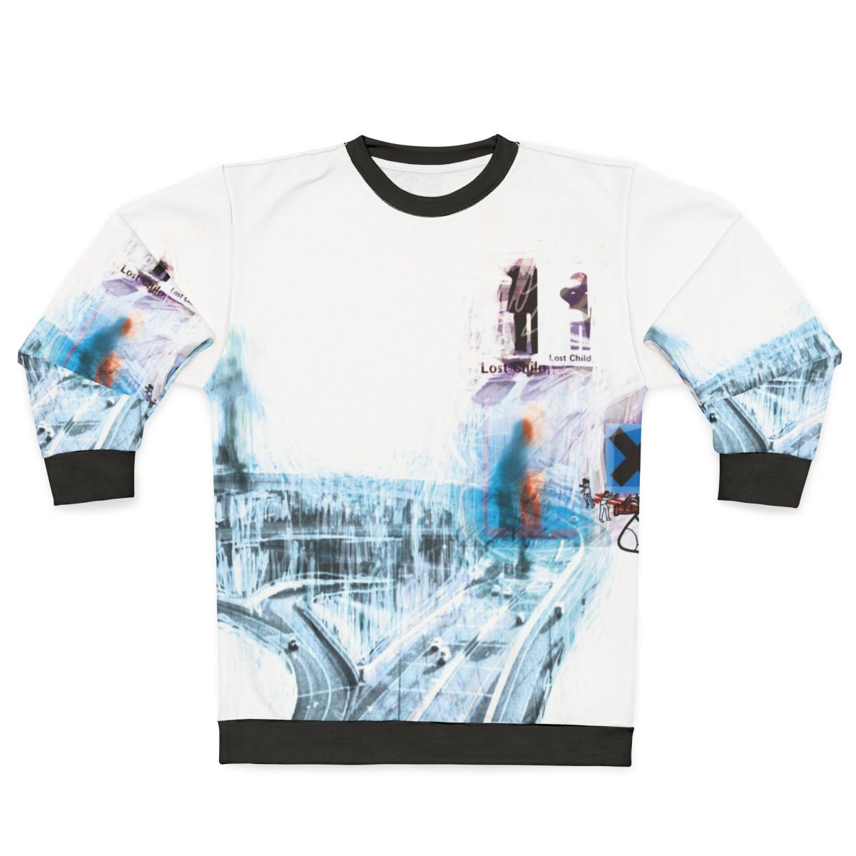 Minimalist Ok Computer Sweatshirt with Radiohead Inspired Design