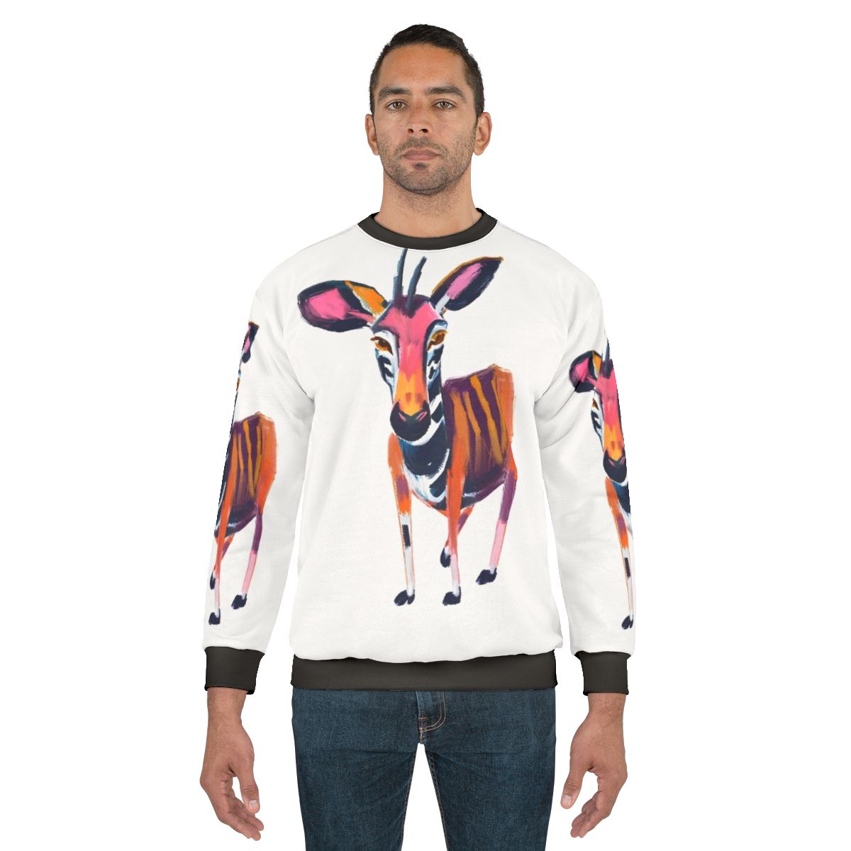 Okapi endangered species sweatshirt