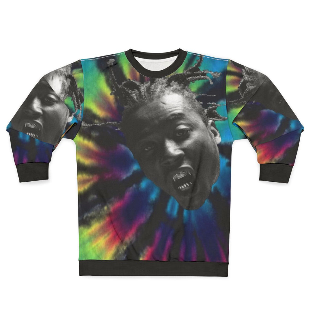 Ol Dirty Bastard Tie Dye Sweatshirt - ODB Hip Hop Vintage Clothing
