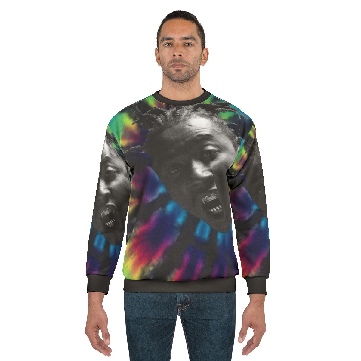 Ol Dirty Bastard Tie Dye Sweatshirt - ODB Hip Hop Vintage Clothing