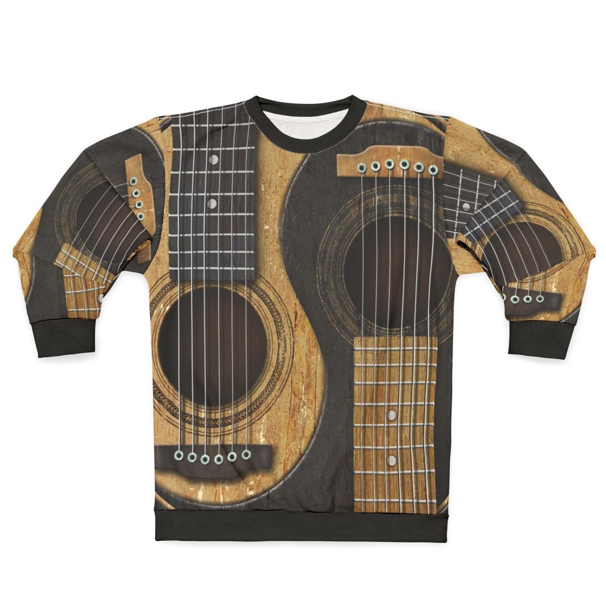 Vintage Yin Yang Acoustic Guitar Sweatshirt
