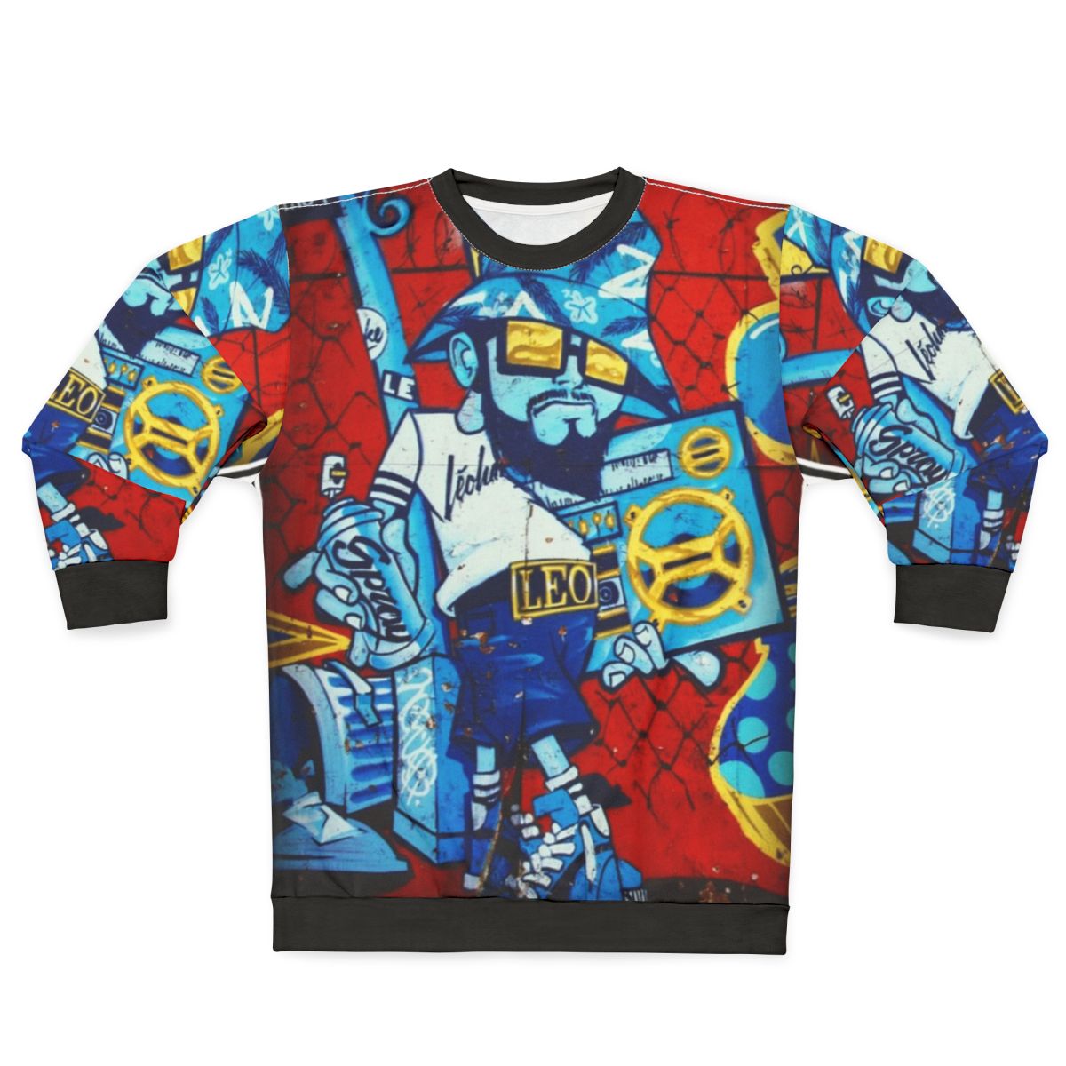 Vintage graffiti 80s style b-boy sweatshirt