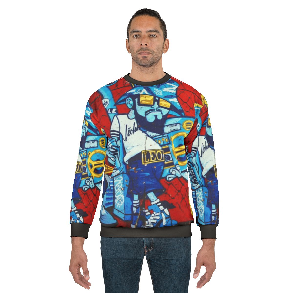 Vintage graffiti 80s style b-boy sweatshirt