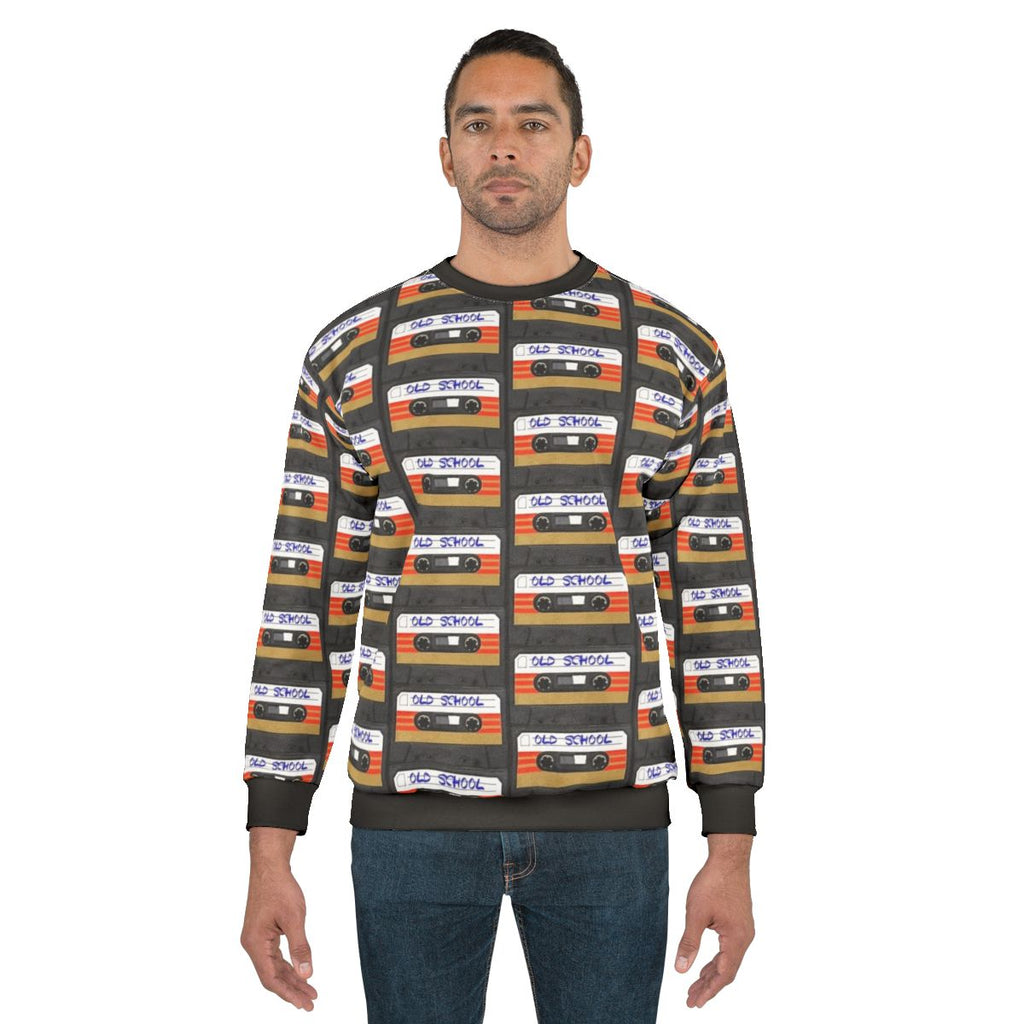 Old school music sweatshirt with classic rock and hip hop design