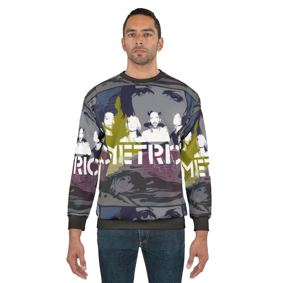 Old World Indie Music Sweatshirt with Metric and Emily Haines Branding