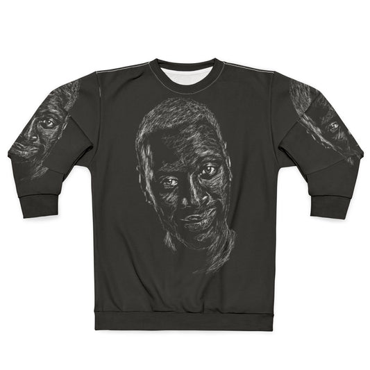 Omar Sy Portrait Scribble Art Sweatshirt