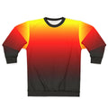 Vibrant ombre sunset gradient sweatshirt
