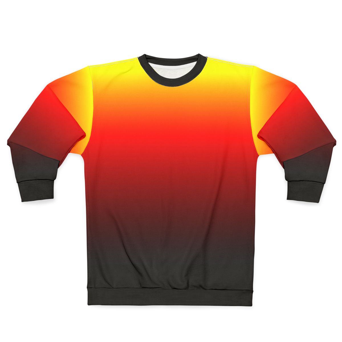 Vibrant ombre sunset gradient sweatshirt