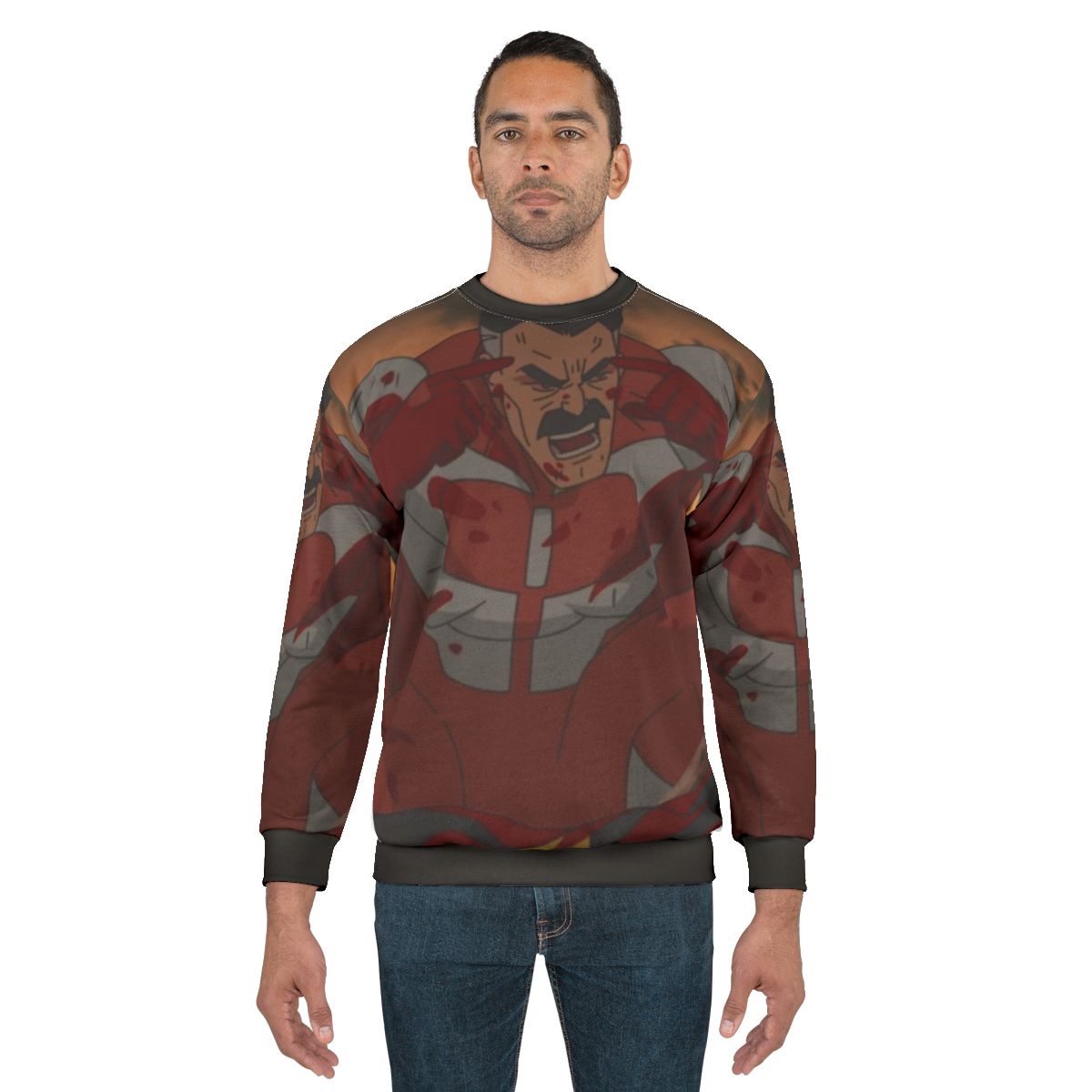 Omni Man Sweatshirt with Invincible TV Series Design